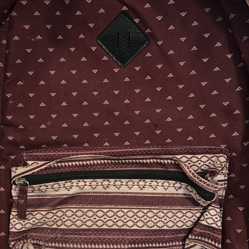 Empyre Maroon and white backpack